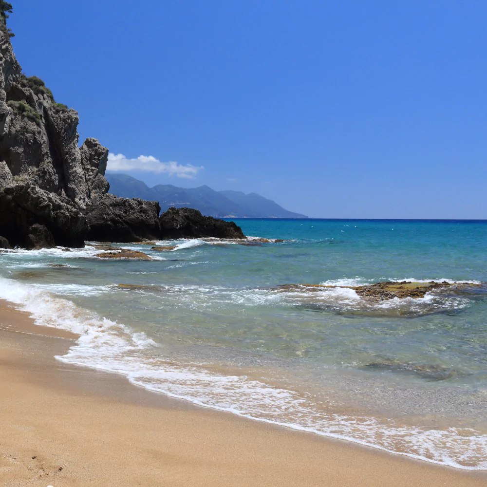 a beach on Corfu